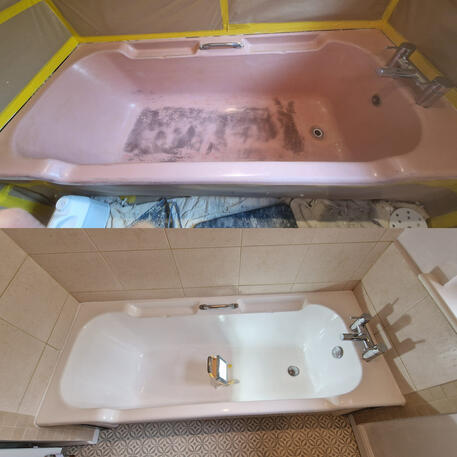 Cast iron Bath re-enamelling done in Cirencester Cast iron Bath re-enamelling done in Cirencester
