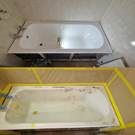 Cast iron Bath re-enamelling done in Cheltenham Cast iron Bath re-enamelling done in Cheltenham